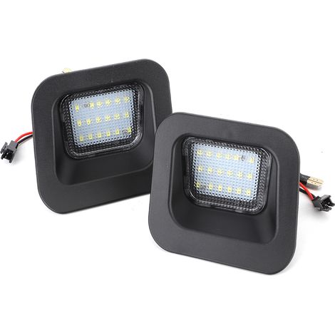 Lot de 2 lampes LED pour plaque d'immatriculation de voiture, compatibles avec Dodge Ram 1500, 2500 et 3500 (2003-2018) (1/5)