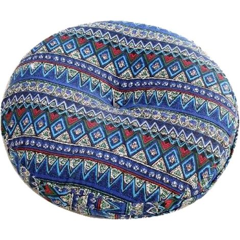 Lot de 1 Galette de Chaise Ronde,40cm Coussin de Sol,Epais Tatami Coussins de Chaise, Lavable pour Intérieur/Extérieur/Canapé/Bureau/Jardin/Patio (1/5)