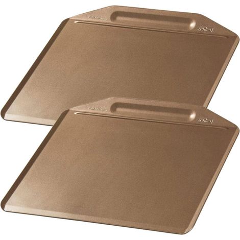 Ensemble de 2 Plaques à pâtisserie sans rebords 36 x 33 cm Zenker Mojave Gold (1/5)