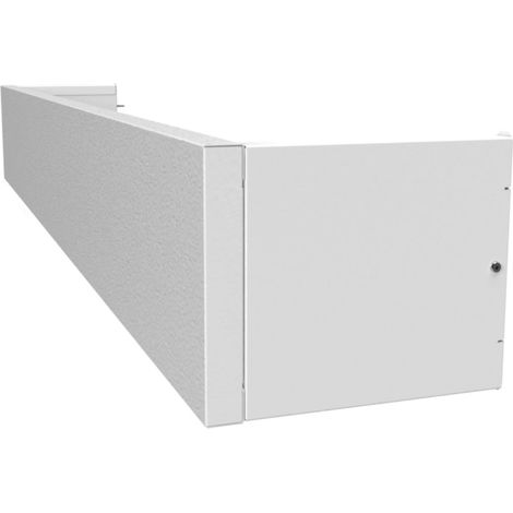 Atole – Cache coffre volet roulant 110 cm – Acier blanc RAL9010 – Dimensions extérieures H 20,8 cm x L 110 cm x P 25,7 cm (1/5)