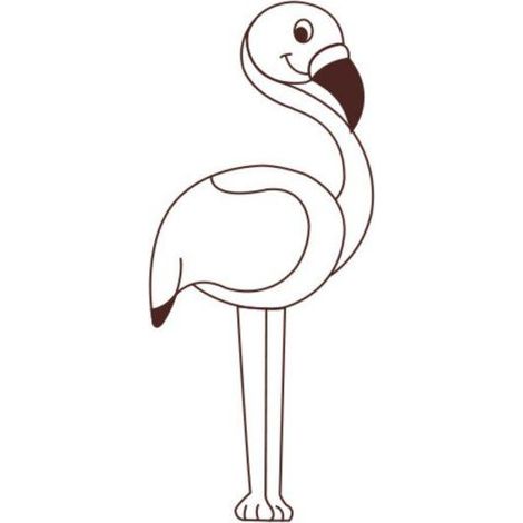 Graine Créative - Tampon en bois Flamant Rose