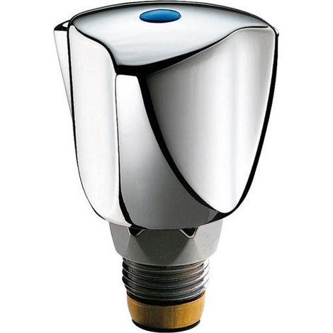 Delabie – Tête de robinet universelle mâle 18-150 – Croisillon en métal chromé – Remplace les têtes usagées – Profondeur réglable 16-32 mm