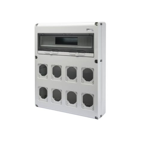 Quadro Q-Din 20 Moduli 8 Flange Iec 16/32A Ip44/67 Ip65