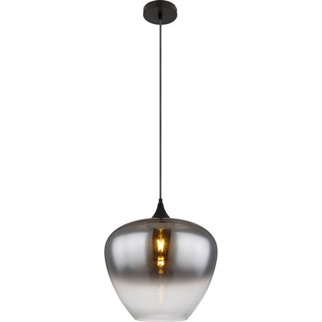 Globo - lampada a sospensione - MAXY - nero - vetro - Ø 40cm -