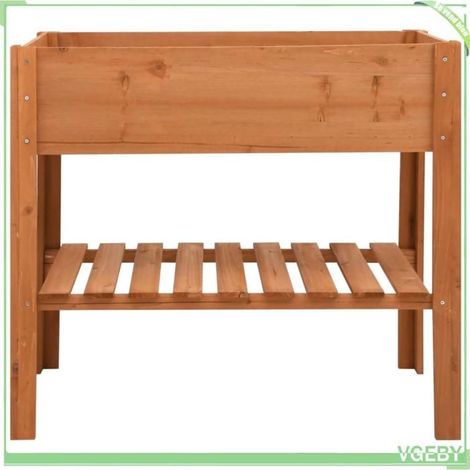 Jardinière / support pour plantes - FAFEICY - 47237 - Bois de sapin massif - 2 niveaux - 88x43x80 cm (1/4)