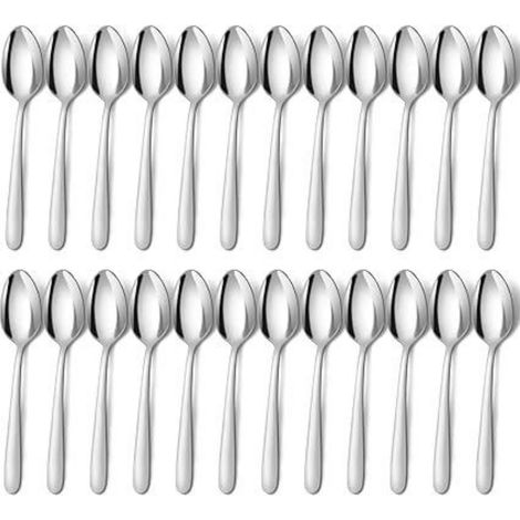 Cuillère À Soupe - Acier Inoxydable - 20,5 x 4,5 cm - Adaptée Lave-vaisselle - Usage Maison Restaurant - Lot de 24 Pièces