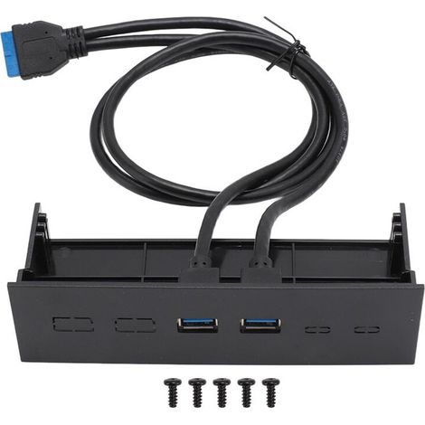 Pannello anteriore 5.25 pollici hub USB doppia porta 5 Gbit/s lettore ottico USB3.0 pannello anteriore scheda estensione case computer