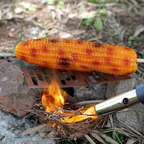 Grille de Barbecue Pliable en Acier Inoxydable pour Randonnée et Pique-nique (1/5)