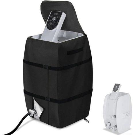 Housse de Protection pour Pompe de Spa, Couverture Imperméable Noire pour Toutes Saisons (1/5)