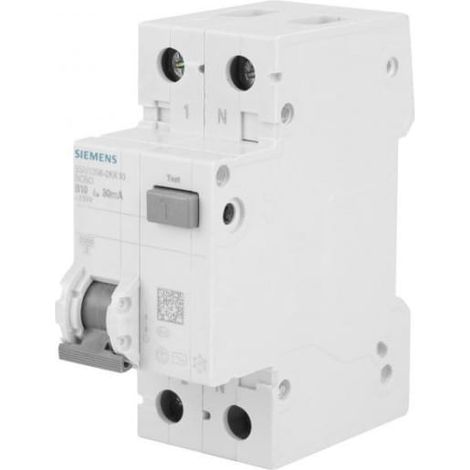 Fehlerstromschutzschalter 2P 10A B 0,03A Typ AC 6kA 5SU1356-0KK10