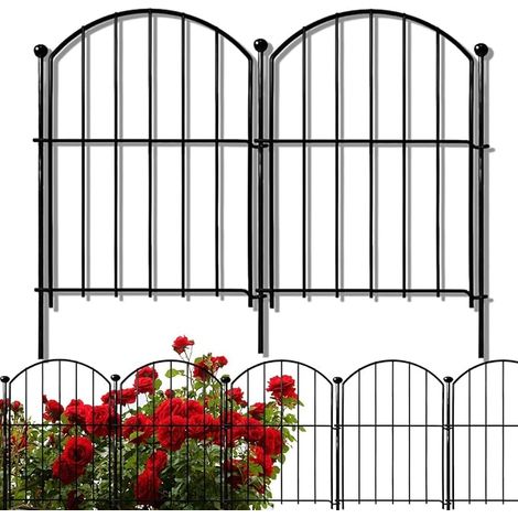 Clôture Jardin Métal Décoratif 32x43 cm Panneaux Pliables,Clôture à planter,Enclos d'étang,pour Parterre, Cour (1/5)