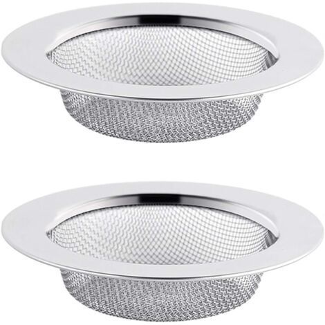 Filtro de pelo para ducha de baño de acero inoxidable (2 unidades) (1/5)