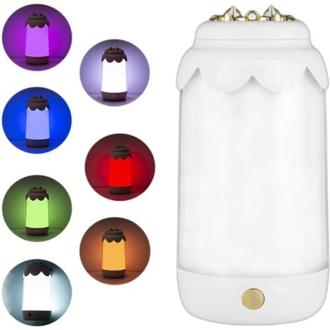 LED-Nachtlicht, batteriebetriebene USB-Tischlampe, RGB-Farbwechsel, modernes Katzen-Design, für Wohnzimmer, Flur, Kinderzimmer (weiß) (1/4)