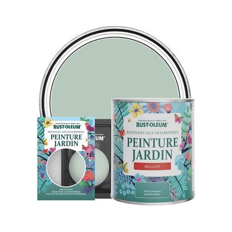 Peinture Jardin, Finition Brillante - Vert d'Eau (1/3)