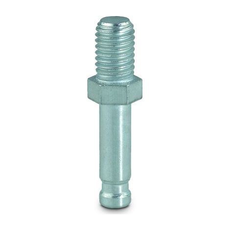 Fixation tige filetée M8x15mm à collet hexagonal 40kg - pour roulette - TENTE