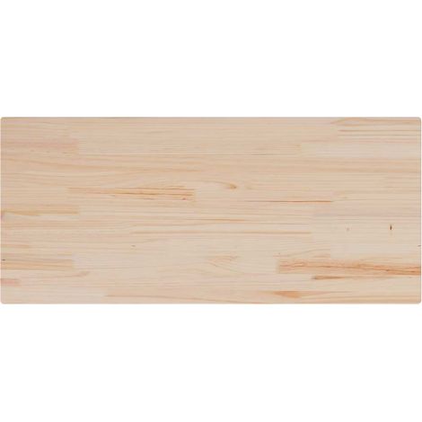 Table Top 90x40x1.7 cm Rectangular Solid Wood Pine vidaXL