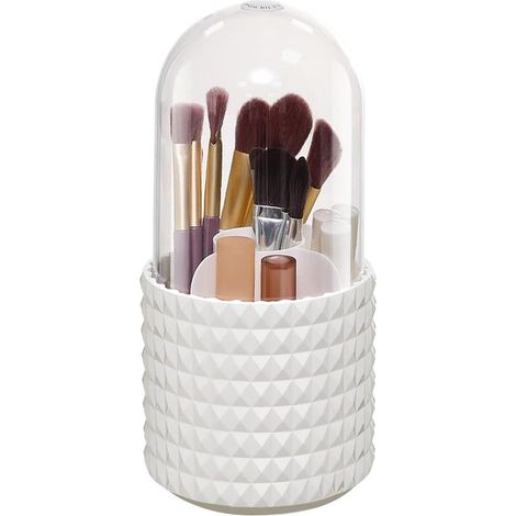 Organizador giratorio de maquillaje - Almacenamiento de cosméticos - Blanco - 1 pieza (1/5)
