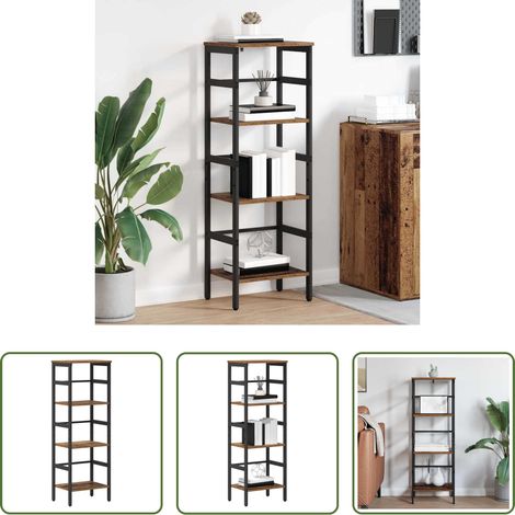 Industriestil -  Bücherregal Altholz 40 x 29,5 x 115 cm Holzwerkstoff (1/5)