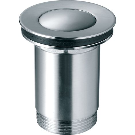 VALVOLA DI SCARICO CLICK-CLACK CON TROPPOPIENO, 5/4", NICHEL SPAZZOLATO