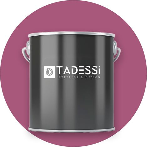 TADESSI Wall Select Wandfarbe Pink - Weinrot - abwaschbare Innenfarbe matt - Dispersionsfarbe - Geruchsarm und Lösemittelfrei (1/5)