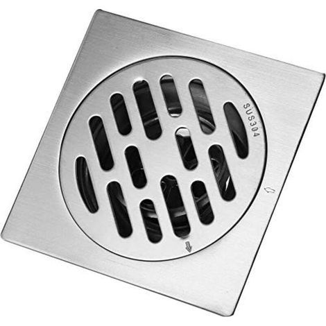 Thick Stainless Steel Anti-Odor Drain Square Hotel Bathroom Floor Cover Waste Gate Shower Drainer