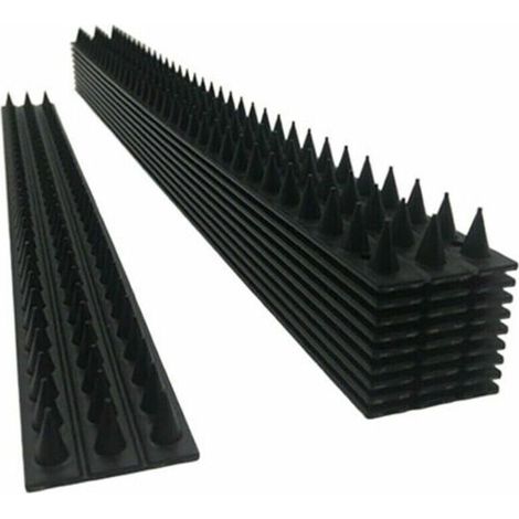 Lot de 10 pics répulsifs anti-oiseaux, dissuasion efficace pour clôtures et murs en plastique, installation facile (1/5)
