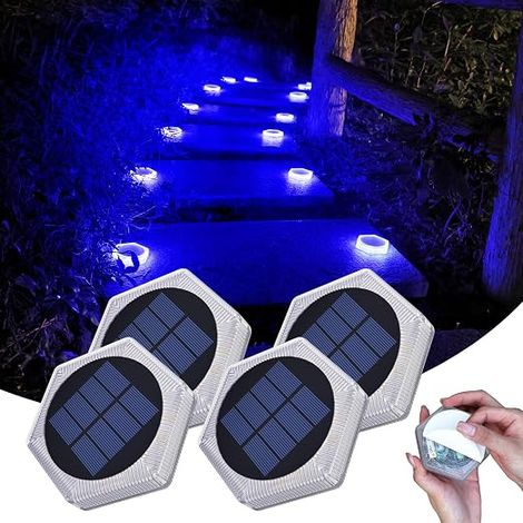 Solar Outdoor Garden Lamp No Drilling Blue Spot Outdoor Solar Light (1/5)