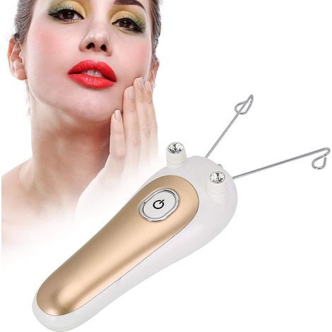 Appareil d'épilation électrique à fil, épilateur physique au fil de coton, rasoir et tondeuse pour visage et corps (Couleur Or) (1/5)