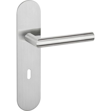 HERMAT Wechselgarnitur mit Langschild BASIC 02 1802/2602.FL/3127, Edelstahl (1/3)