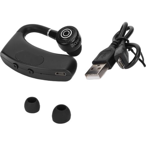 Casque Bluetooth V12 Mono Écouteur Suspendu Sans Fil, Affichage Numérique LED, Libre Mains pour Bureau et Professionnel (1/5)