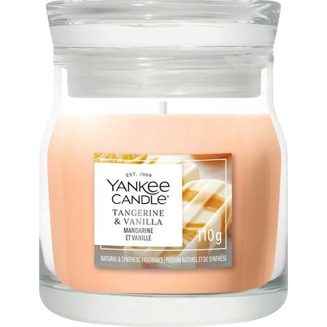 Candela Piccola Signature Tangerine & Vanilla 110g Arancione Yankee Candle