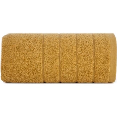 EUROFIRANY ASCIUGAMANO DA BAGNO ASSORBENTE SOFFICE DALI 70X140CM SENAPE (1/5)