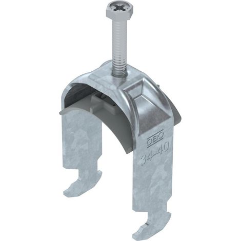 OBO Bettermann Abrazadera de estribo 2056 34-40mm acero cincado por inmersión en caliente, 1186236