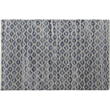 Tapis Coton Jean 160X230X1 Jean Naturel Bleu (1/4)