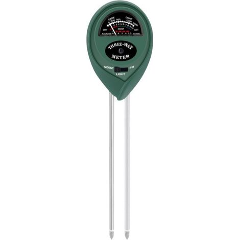 Misuratore di pH del terreno MS01 (verde), tester 3 in 1 per umidità/luce/pH del terreno, kit di attrezzi da giardino per prato e fattoria (1/4)