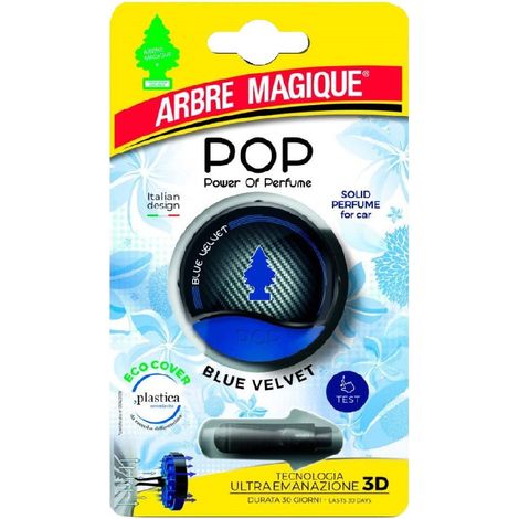 Arbre Magique Pop Car Air Freshener Fragrance Blue Velvet