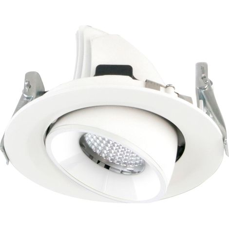 Empotrable techo tilt SCOP Small LED COB 7.20W 875lm(552lm) CRI90 2700K 55º Blanco Blanco