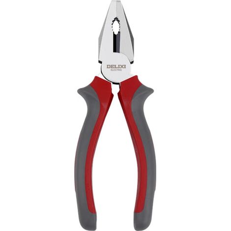 DELIXI 6" (160mm) Kombizange Profi-Qualität – Hochleistungs-Kombinationszange für Elektriker mit Drahtschneider & Kabelgreifer Chrom-Vanadium-Stahl Ergonomische Griffe (1/5)