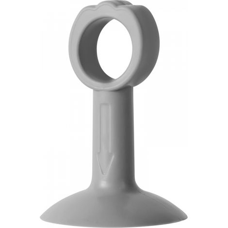 1 coussinet anti-collision poignée porte en silicone gris, protège mur contre chocs (1/5)