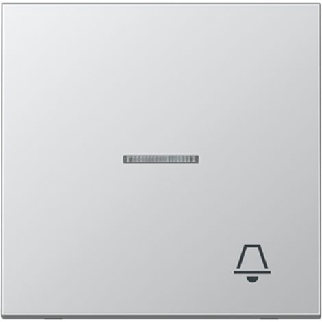 Jung Tecla 1 elemento, símbolo timbre, con guía de luz, serie LS, aluminio AL 2990 KO5 K
