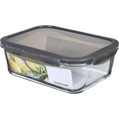Boîtes de conservation en verre avec couvercle 2,0 l 251 x 189 x 88 mm Réfrigérateur, congélateur (1/5)