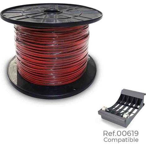 Avvolgicavo audio parallelo 2x1,5mm rosso nero bobina larga 500m
