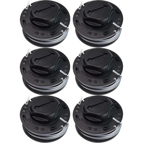 Packung mit 6 vorgewickelten Ersatzspulen C 3-2 für Stihl FSA 57, FSA 56, FSA 50, FSE 52, FSE52 Autocut Trimmer C3-2 4009 710 4305