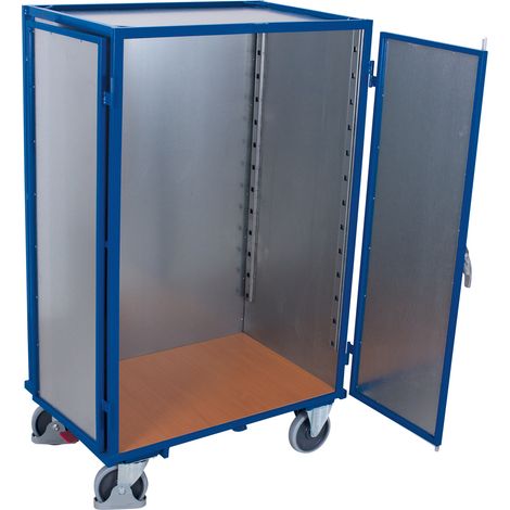 VARIOfit Etagenwagen fest verschweißt 1.045 x 685 mm Stahlblechwände Doppelflügeltür mit Basquille-Verschluss