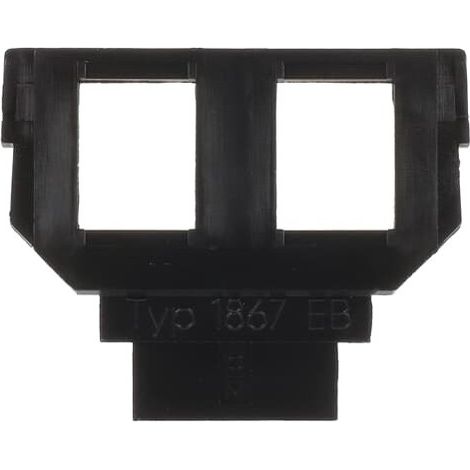 Busch-Jaeger Zoccolo per inserto Modular-Jack 2 volte antracite (1867 EB), 2CKA001764A0182