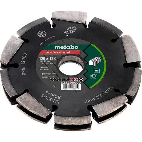 CUCHILLA DE DIAMANTE SEGMENTADA PARA TRITURADORA DE PARED DIA-FS2 12518MM - ME 628298000 (1/2)