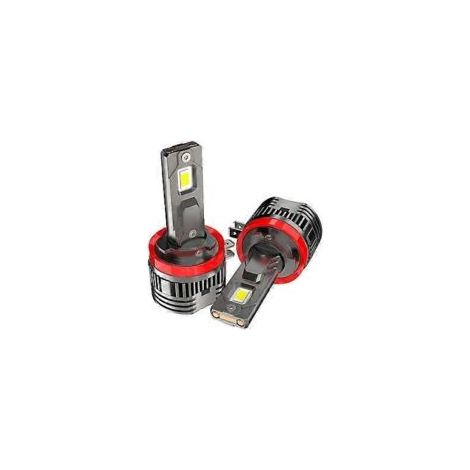 H11B Turbo 80W 30000LM LED-Lampen für Abblend- und Fernlicht, 6000K Weiß, für Fiesta, Plug & Play - Crezuo