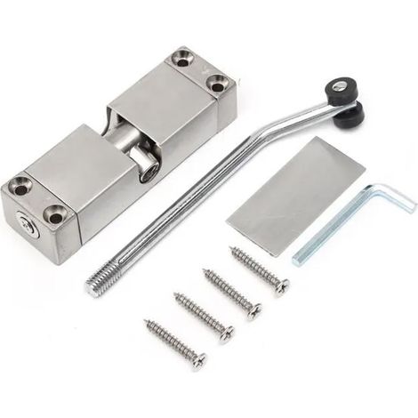 Ferme-Porte Automatique - Acier Inoxydable - 20 À 40 Kg - Angle Réglable Jusqu'à 175° - 16x9 6x2 Cm - 1 Pièce (1/5)