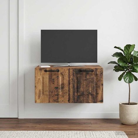 Wandmontierter TV-Schrank Altholz 59,5 x 41 x 30 cm (1/5)