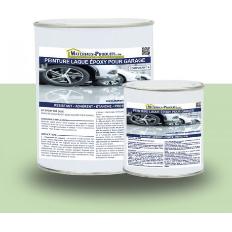 Peinture Laque Epoxy pour Garage - 1 Kg Vert Pastel - MATPRO (1/5)